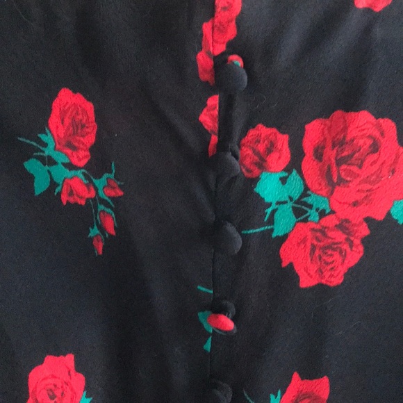 Rose print midi skirt - Picture 3 of 3